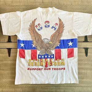 Vintage Operation Desert Storm T-Shirt Men's Large Single Stitch Made in USA 90s